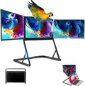15.6' Laptop Screen Extender Monitor, 1080P FHD Tri-Screen Portable Monitor One Cable Connection, Ultra Thin with 360° Rotation Attach & Play Compatiable with Windows/Mac/Linux