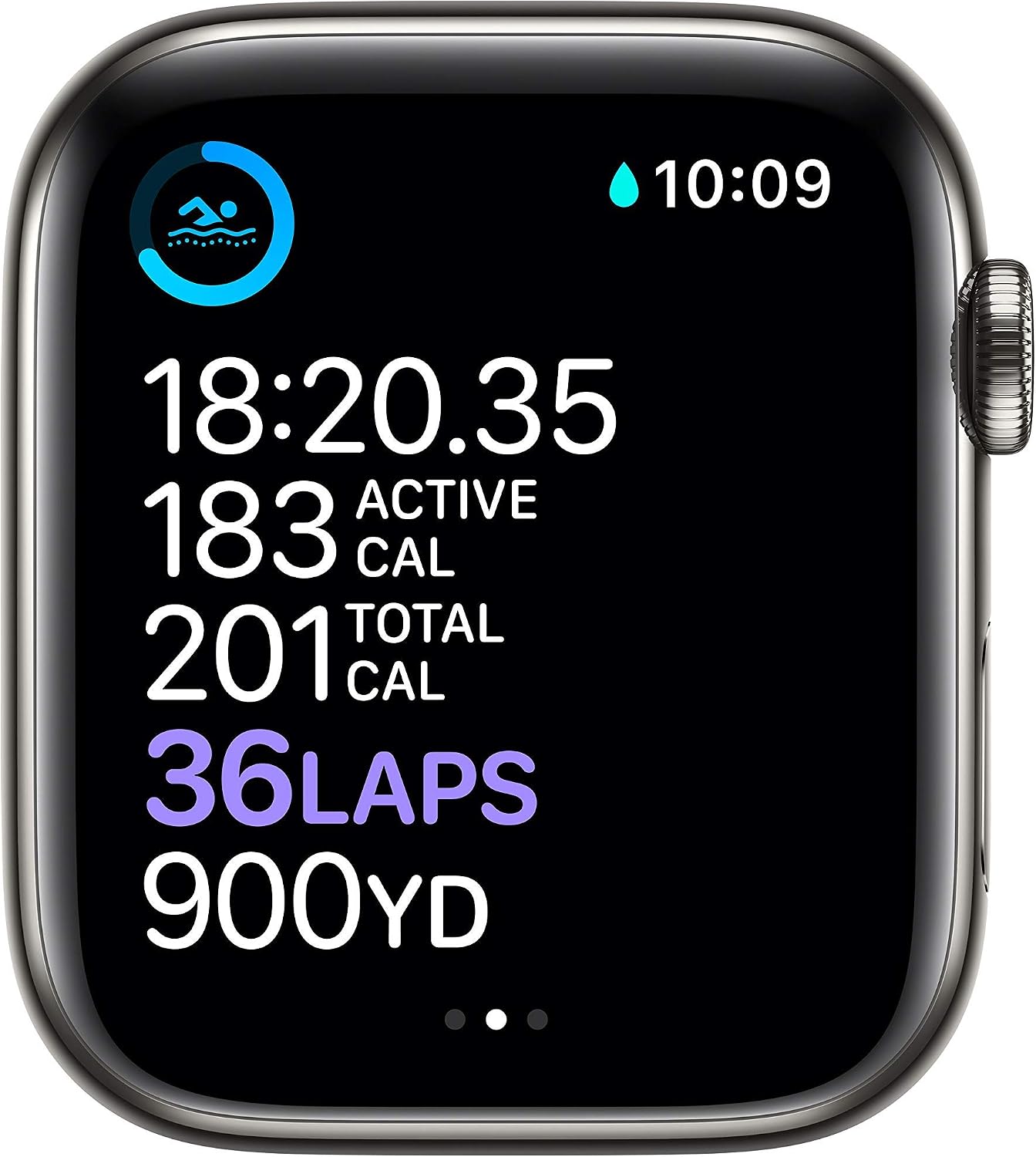 Apple Watch Series 6 (GPS + Cellular, 44mm) - Graphite Stainless Steel Case with Black Sport Band (Renewed)