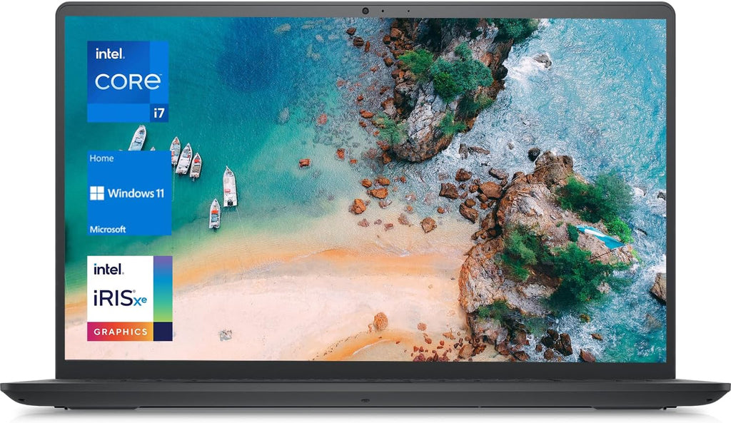 Dell Inspiron 3520 15.6' FHD Laptop, Intel Core i7-1255U Processor, 16GB RAM, 1TB SSD, Webcam, HDMI, SD-Card Slot, Wi-Fi 6, Windows 11 Home, Black