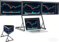15.6' Portable Laptop Screen Extender – 1080p FHD Tri-Fold Monitor, USB-C/HDMI & Play, 360° Rotatable Stand, Adjustable Viewing Angles, Compatible with Windows & macOS