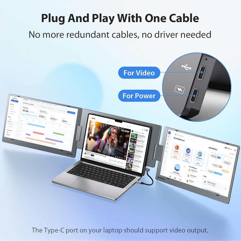 KYY Windows Only 15.6 Inch Screen Extender (X90E) and Travel Bag