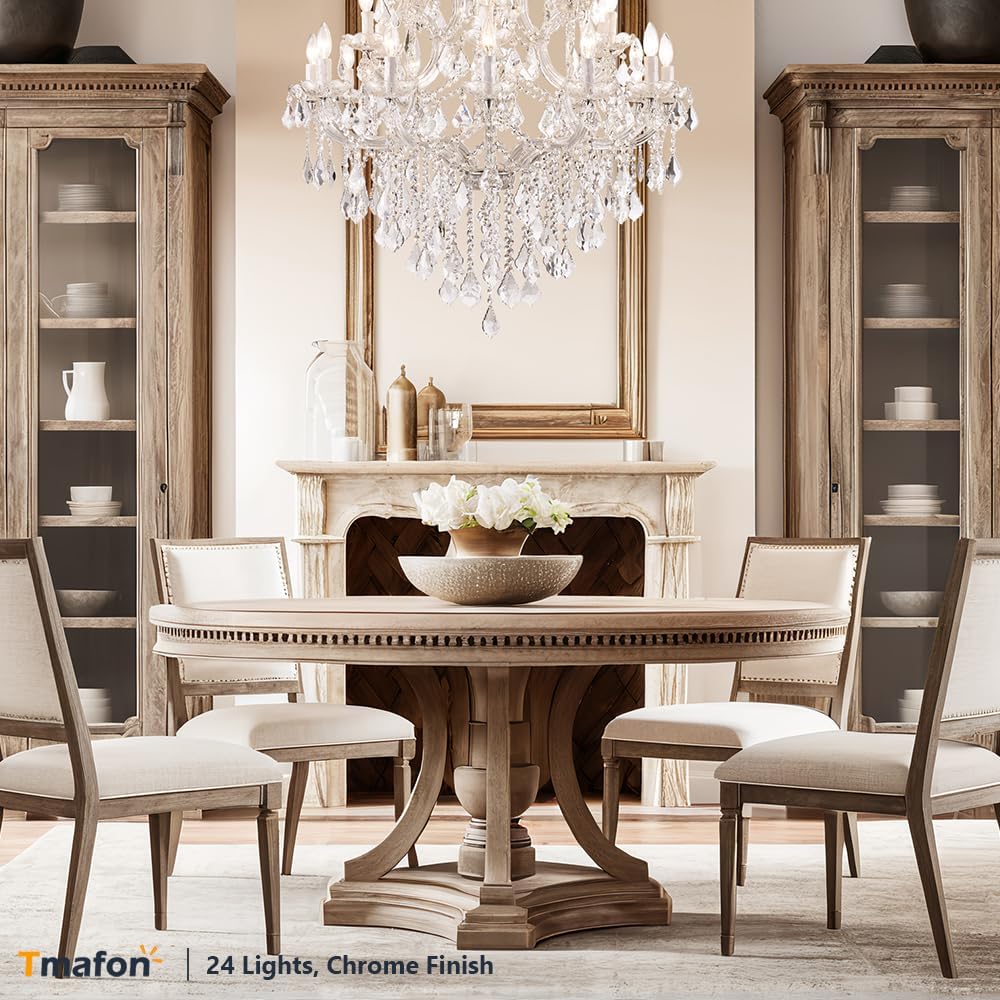 Modern Crystal Chandeliers for Dining Room - Small Crystals Chandelier Lights for Girls Bedroom, Dining Room, Hallway, Kitchen Island, Bathroom, Closet