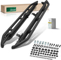 YHTAUTO 7.7' Running Boards Side Steps Compatible with Jeep Wrangler Unlimited 2007-2018, 4-Door SUV, Carbon Steel Black Powder, Cab Side Step Rails Off-Road Exterior Accessories, Set of 2