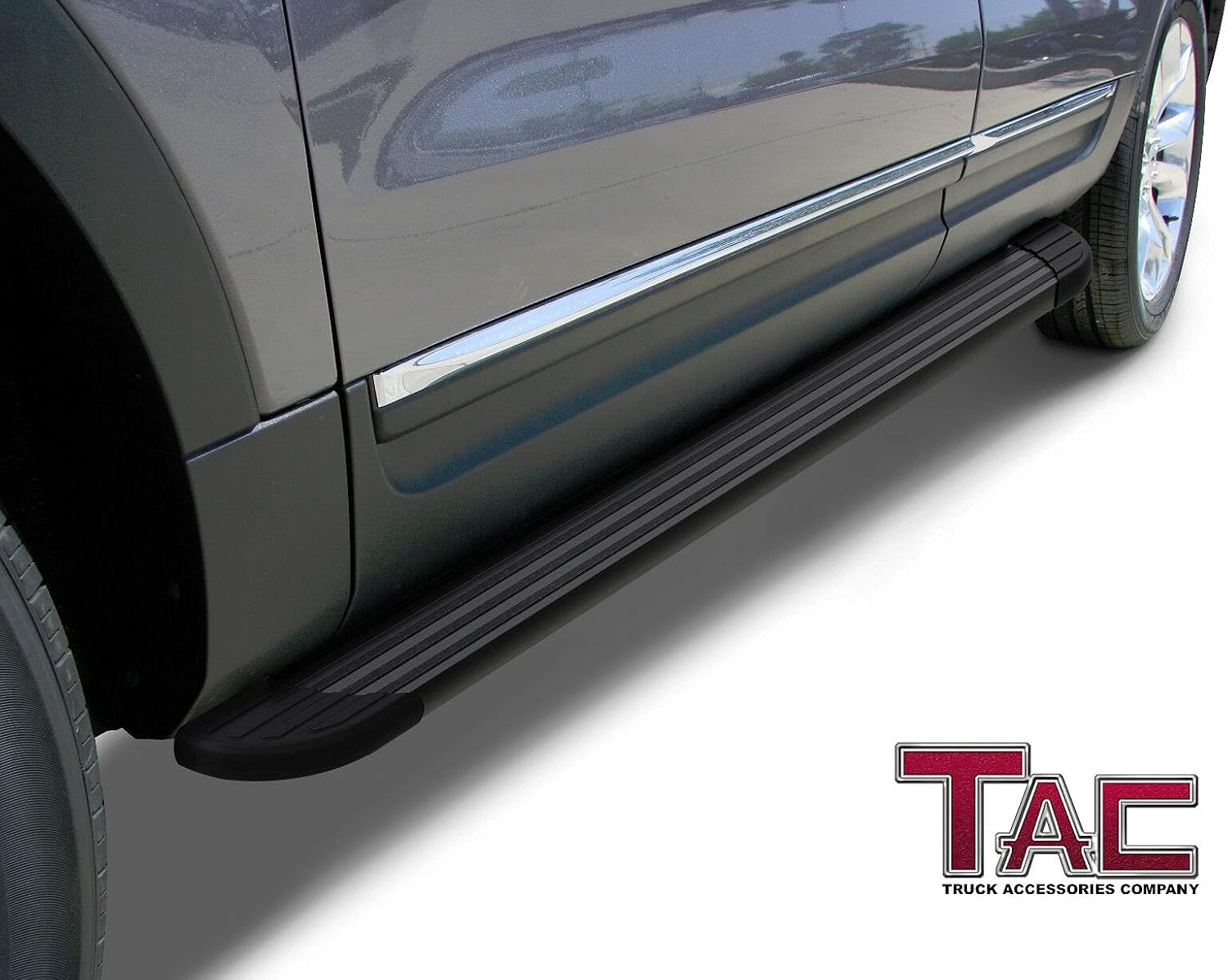 TAC Running Boards Compatible with 2011-2019 Ford Explorer Value Aluminum Black Side Steps Nerf Bars Step Rails Off Road Automotive Exterior Accessories 2 Pieces