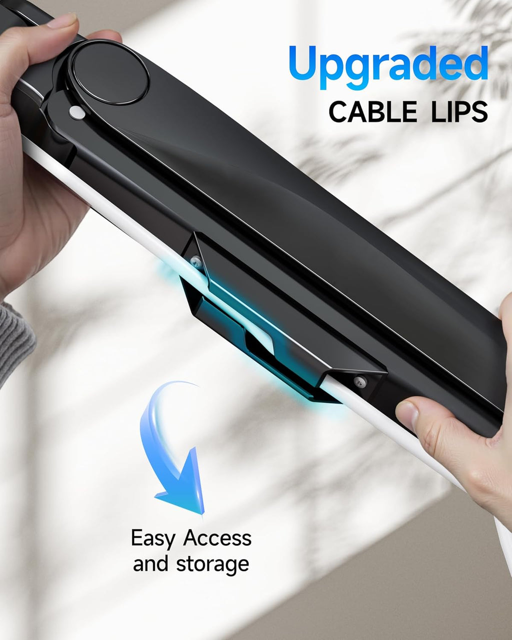 BIZUM Dual Monitor Stand for 17″-42', Heavy Duty Ultrawide Monitor Arm Dual-Monitor Mount VESA Mount with Clamp/Grommet Base, Holds 33.1lbs per Arm, Black