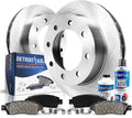 Detroit Axle - Front Brake Kit for 4WD 1999-2004 Ford F-250 F-350 Super Duty 2000-2005 Excursion Rotors and Ceramic Brakes Pads Replacement : 13.03' Rotor Diameter