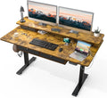 FiCiHi Adjustable Height Standing Desk with 4 Drawers,63 x 30 inches Electric Sit Stand Home Office Desk with Two Tiers, 3 Memory Presets, Monitor Stand Riser, USB A/C Charging Port