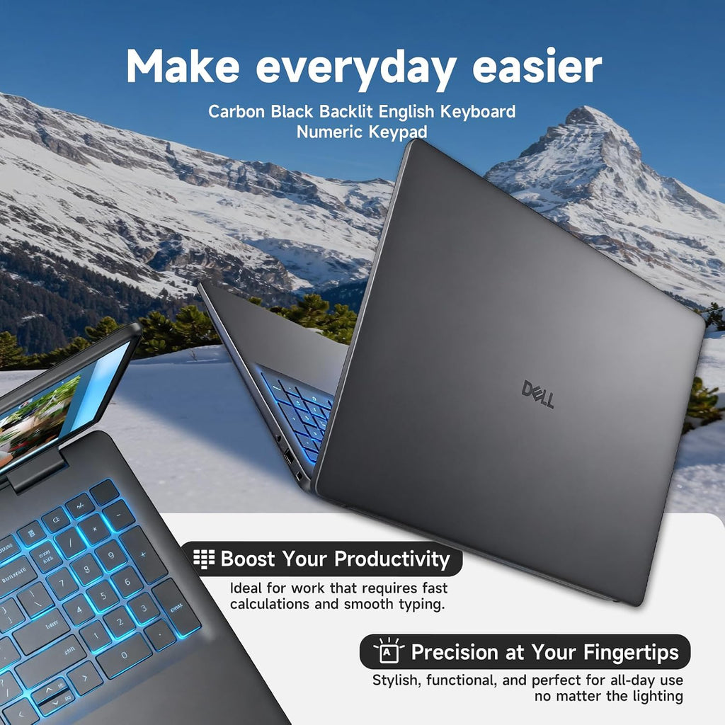 Dell 16 Touchscreen Laptop Computer, 16' FHD+ WVA Touchscreen, Intel 10-Core 7-150U (Up to 5.4GHz), Wi-Fi 6, Backlit KB, Numeric Keypad, Copilot Key, Win 11 pro, 64GB DDR5, 1TB SSD