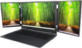 XUMIUZIY 16 inch Triple Screen Laptop, Three Screen Foldable Portable Laptop, 16GB RAM 2TB SSD, WIFI6 RJ45 Recognition (US Plug)