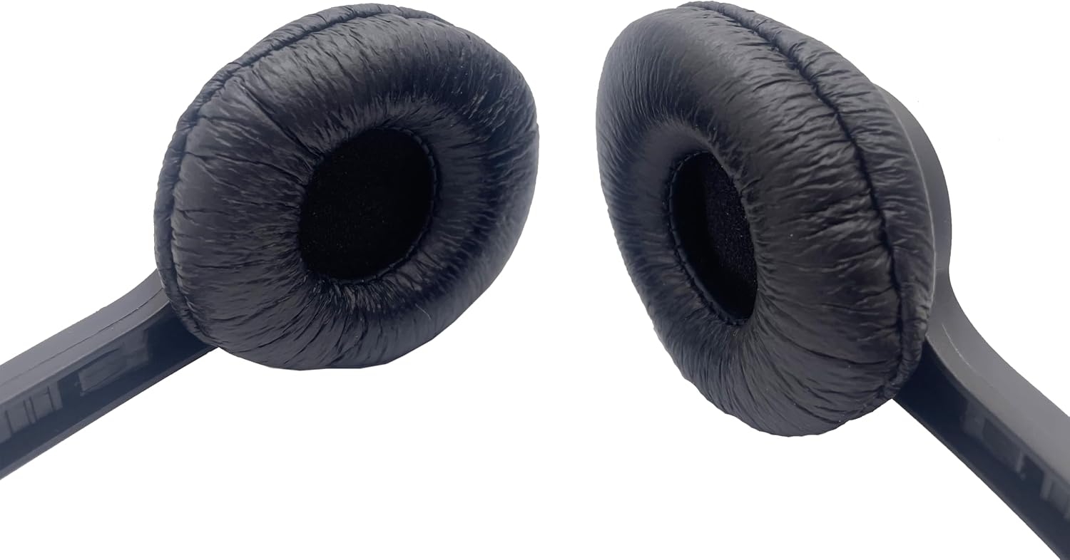Soundnetic SN270USB Bulk School Headphones – USB Classroom Headphones with Vinyl Earcups, Durable Low‑Cost Wired Headphones for Testing, Learning, Computers, Laptops, Labs (100 Pack)