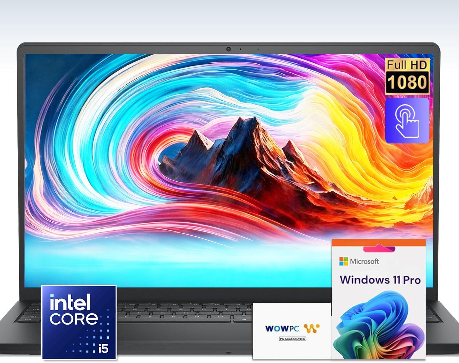 Dell Inspiron Touchscreen Laptop | Intel 10-Core i5-1334U (Beat i7-1250U) | 15.6' FHD Anti-Glare | 32GB RAM | 2.5TB Storage (2TB PCIe SSD + 512GB Portable Drive) | Win 11 Pro | w/WOWPC 3-in-1 Bundle
