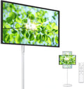 27' Rolling TV, EDLA-Certified Portable TV, Android 13, 8 GB +128 GB, Built-in 20,000 mAh Battery, 14H Playtime, Wireless Casting,10-Point Touch Screen Monitor for Home, Office, Gym