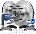 Detroit Axle - Front Brake Kit for 2WD 99-02 Ford F-250 F-350 Super Duty 00-02 Excursion Disc Brake Rotors 1999 2000 2001 2002 Ceramic Brakes Pads Replacement