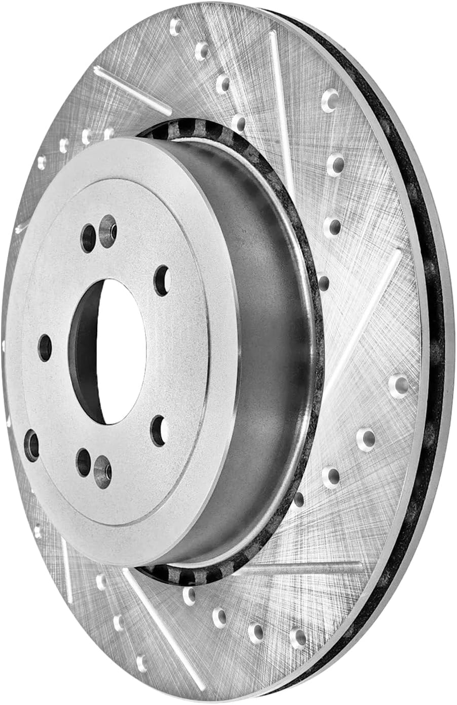 Detroit Axle - Rear Brake Kit for 2018-2022 Kia Stinger 2019-2022 Genesis G70 V6, Drilled and Slotted Disc Brake Rotors Ceramic Brakes Pads 2019 2020 2021 2022 Replacement : 13.39' inch Rotor