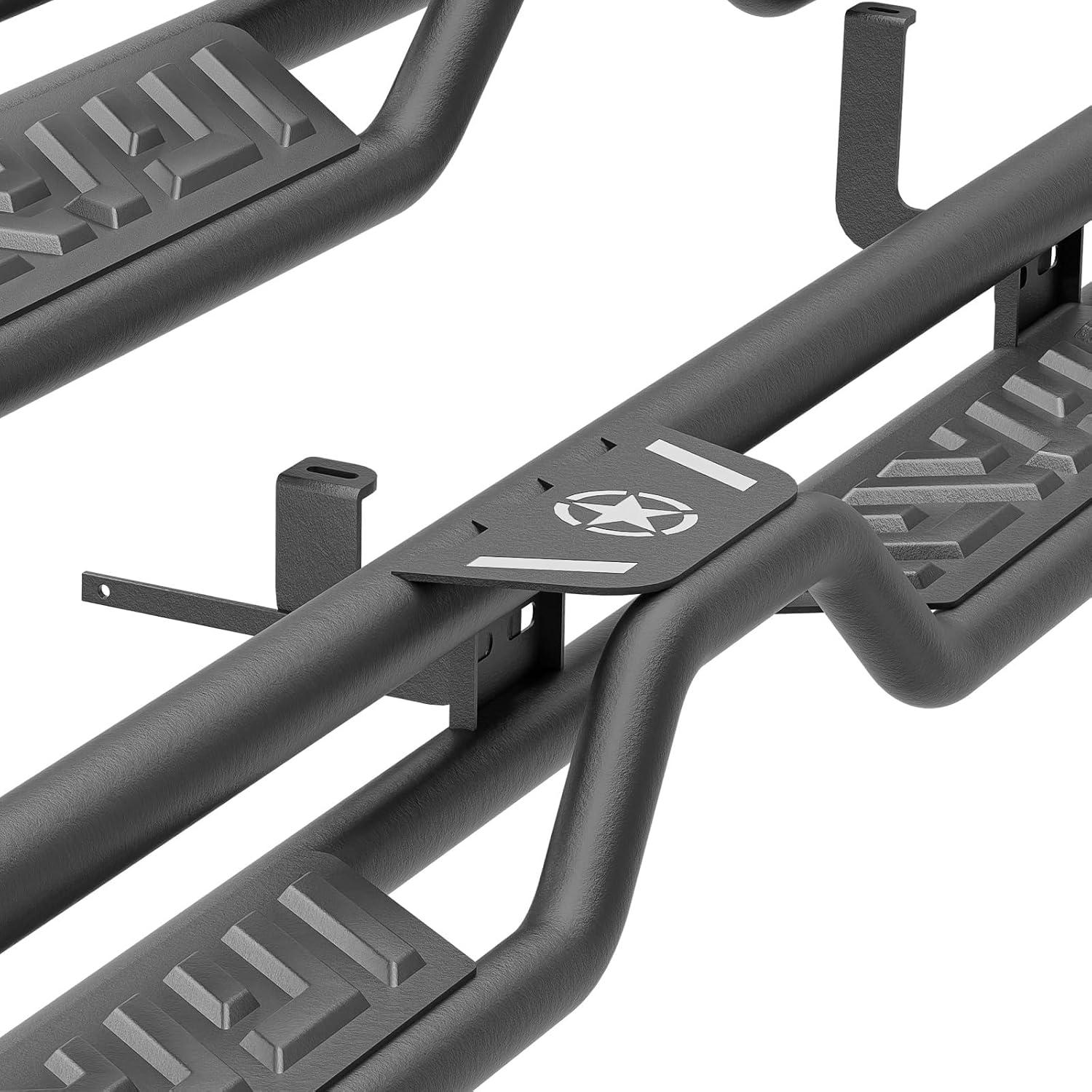 YZONA Running Boards Compatible with 1999-2006 Chevy Silverado & GMC Sierra 1500, 2001-2006 Chevrolet Silverado & GMC Sierra 2500 3500 HD Double/Extended Cab Side Steps, Nerf Bar Two Stairs Design