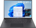LG gram 16Z90P Laptop 16' Ultra-Lightweight, (2560 x 1600), Intel Evo 11th gen CORE i7, 16GB RAM, 1TB SSD, Windows 11 Home, 22 Hour Battery, Alexa Built-in, 2X USB-C, HDMI, USB-A - Black