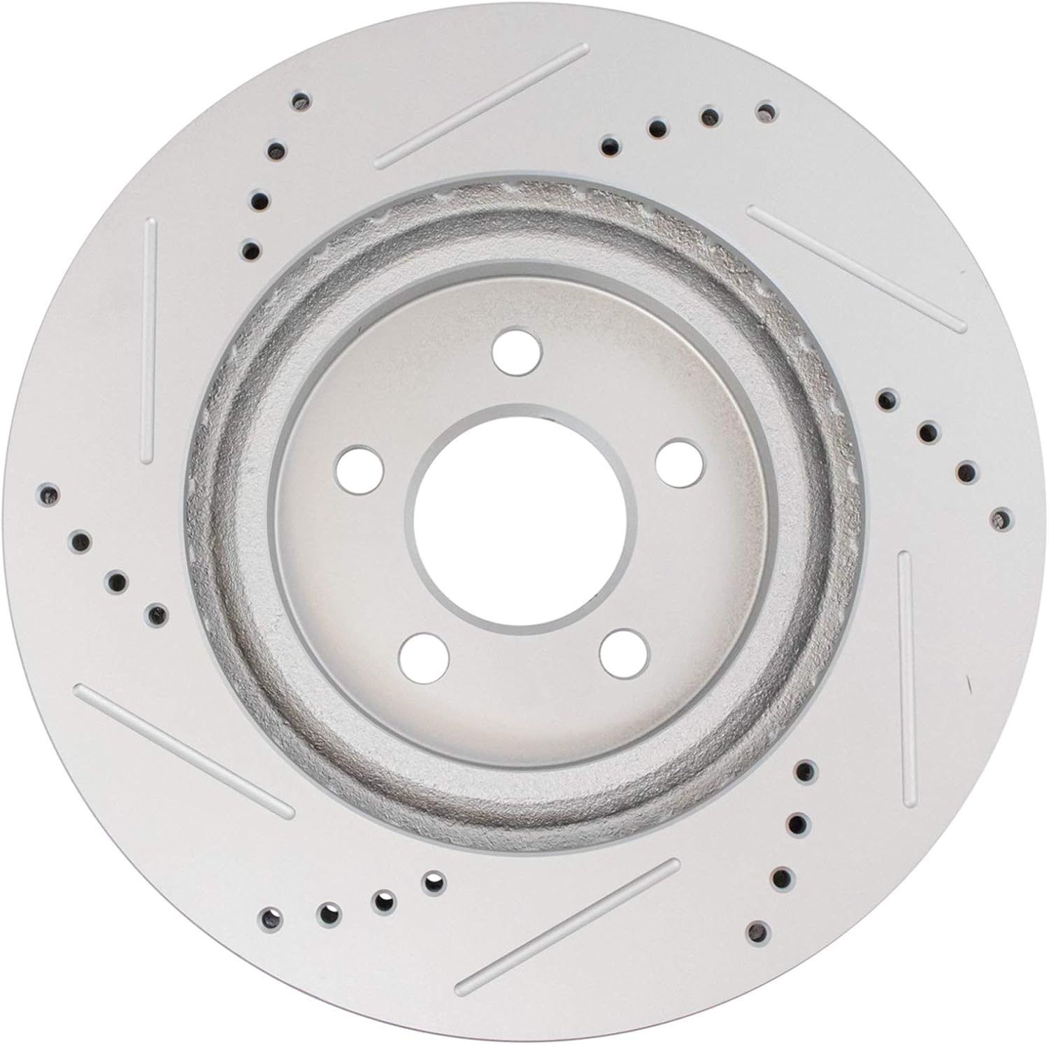 TRQ Performance Front and Rear Brake Rotor Set G Coated Drilled Slotted Compatible with 1994-2004 Ford Mustang