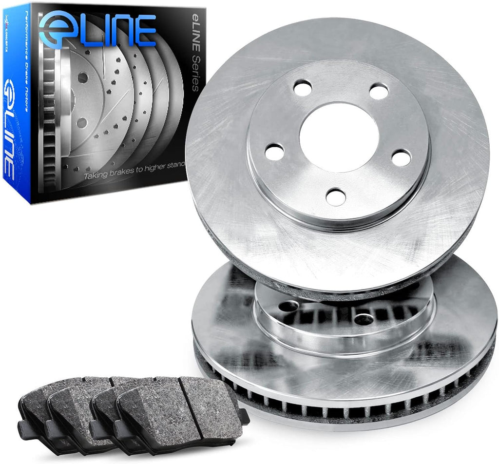 R1 Concepts Front Brakes and Rotors| Automotive Replacement Brake Kits| Front Ceramic Brake Pads and Rotors Kit| Fits 2007 Acura CSX, 2002-2006 Acura RSX, 2006-2011 Honda Civic