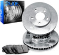 R1 Concepts Front Brakes and Rotors| Automotive Replacement Brake Kits| Front Ceramic Brake Pads and Rotors Kit| Fits 2007 Acura CSX, 2002-2006 Acura RSX, 2006-2011 Honda Civic