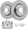 Detroit Axle - Front Brake Kit for 07-10 Nissan Altima, 11.65'' inch Disc Brake Rotors Brake Caliper 2007 2008 2009 2010 Replacement
