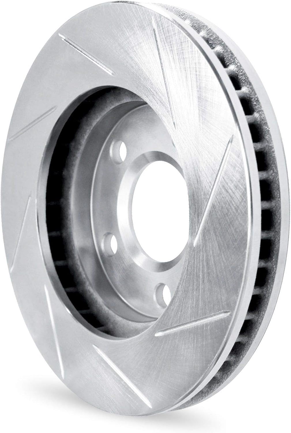 R1 Concepts Front Brake Kit Fits 2006-2011 Honda Civic| Ceramic Pads, Slotted Rotors| Hardware