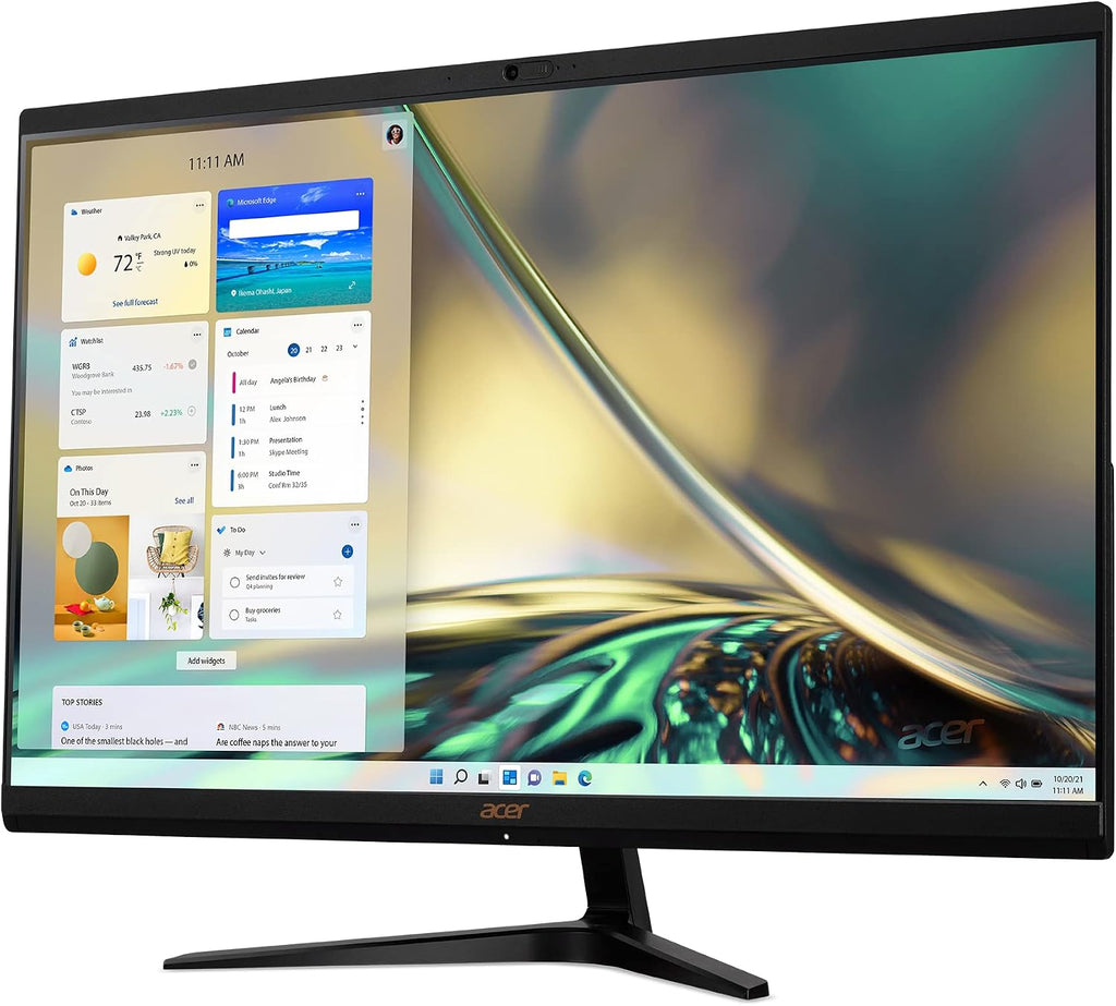 acer Aspire C27-1700-UA91 AIO Desktop | 27' Full HD IPS Display | 12th Gen Intel Core i5-1235U | Intel Iris Xe Graphics | 16GB DDR4 | 512GB NVMe M.2 SSD | Wi-Fi 6 | Copilot Enabled | Windows 11 Home