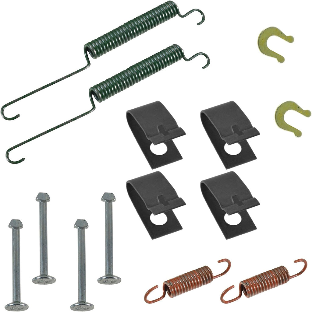 Rear Brake Shoes 2 Drums & Hardware Spring Kit Set for Honda Civic Fit
