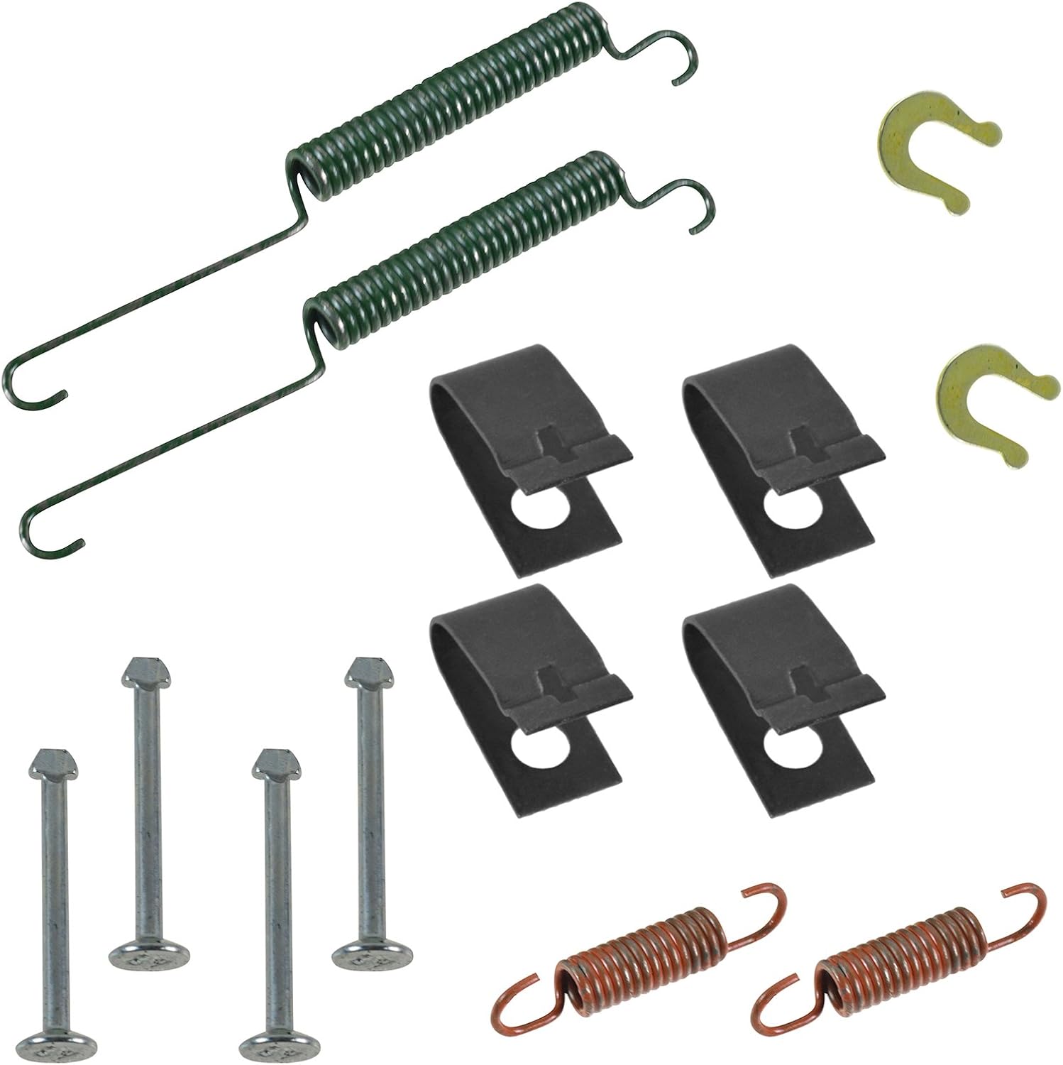 Rear Brake Shoes 2 Drums & Hardware Spring Kit Set for Honda Civic Fit