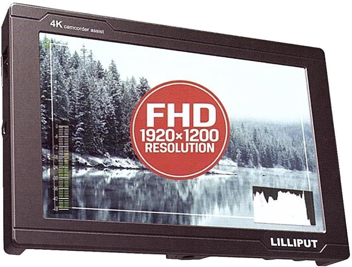 Lilliput FS7 7' 4K Camera Field Monitor with Metal Housing and Built-In Speaker, HDMI & 3G-SDI Input