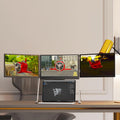 Triple Laptop Screen Extender Monitor, 15.6' Quad Portable Screen FHD 1080P for Compatible with Windows/Mac