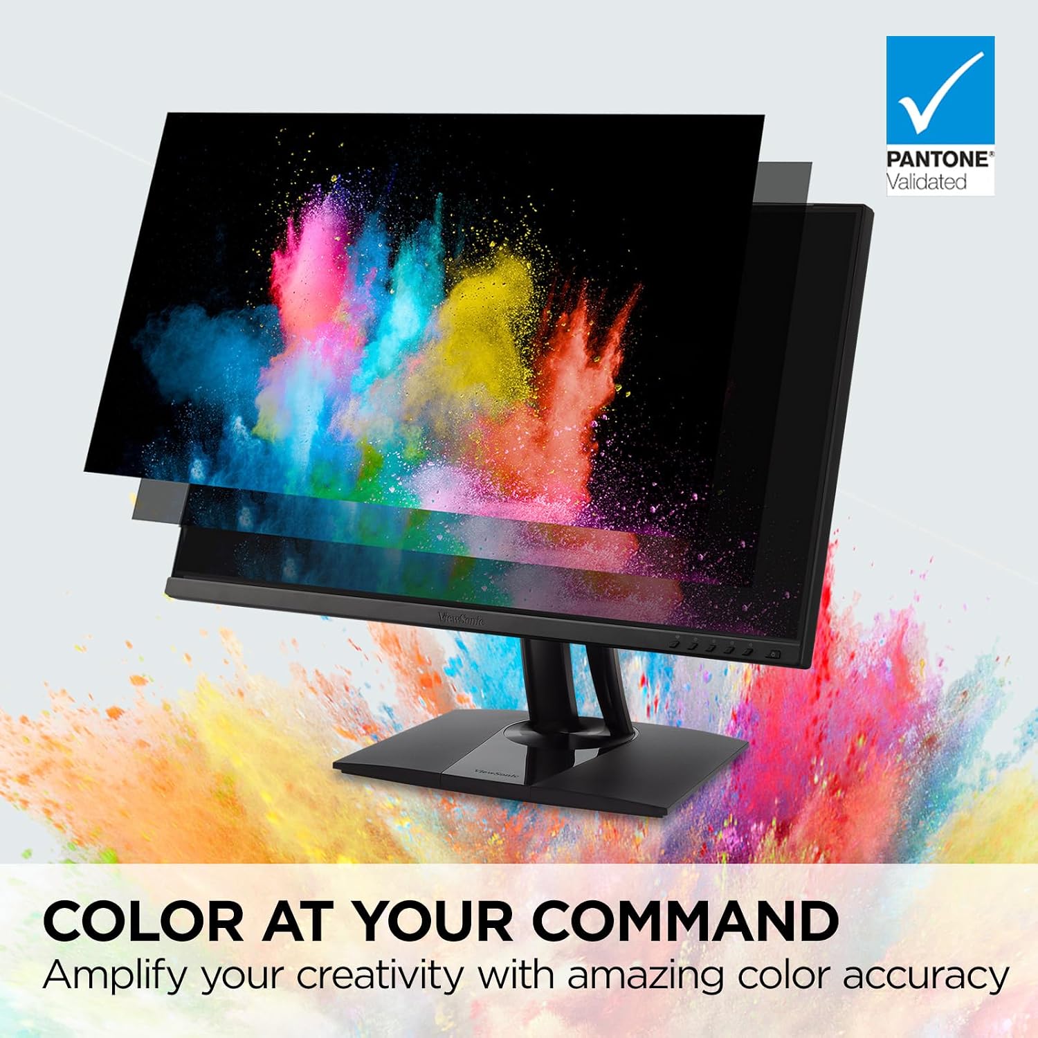 ViewSonic VP275-4K 27 Inch 4K ColorPro Monitor Designed for Surface, IPS with 100% sRGB and Pantone Validated for Improved Workflows, Advanced Ergonomics, and 60W USB-C Inputs