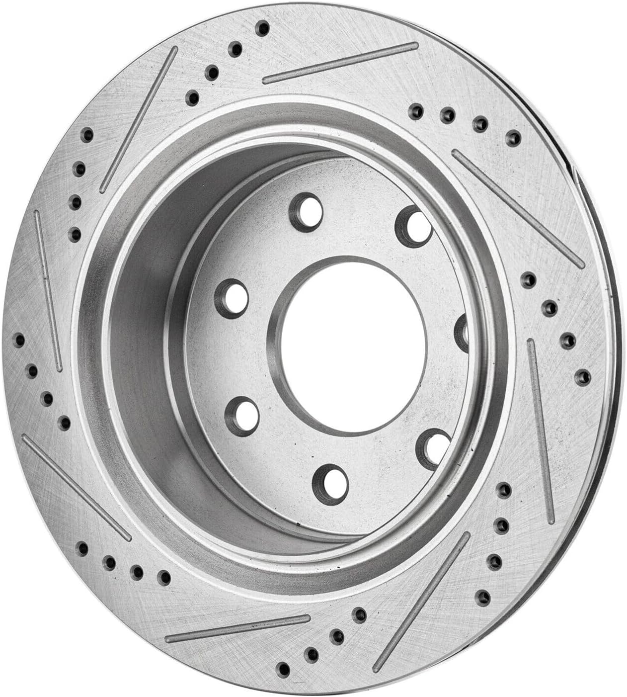 Detroit Axle - Rear Brake Rotors for 2012 2013 2014 Ford F-150 Lobo [7 Lug], Drilled and Slotted Disc Brake Rotors Replacement : 13.70' inch Rotors