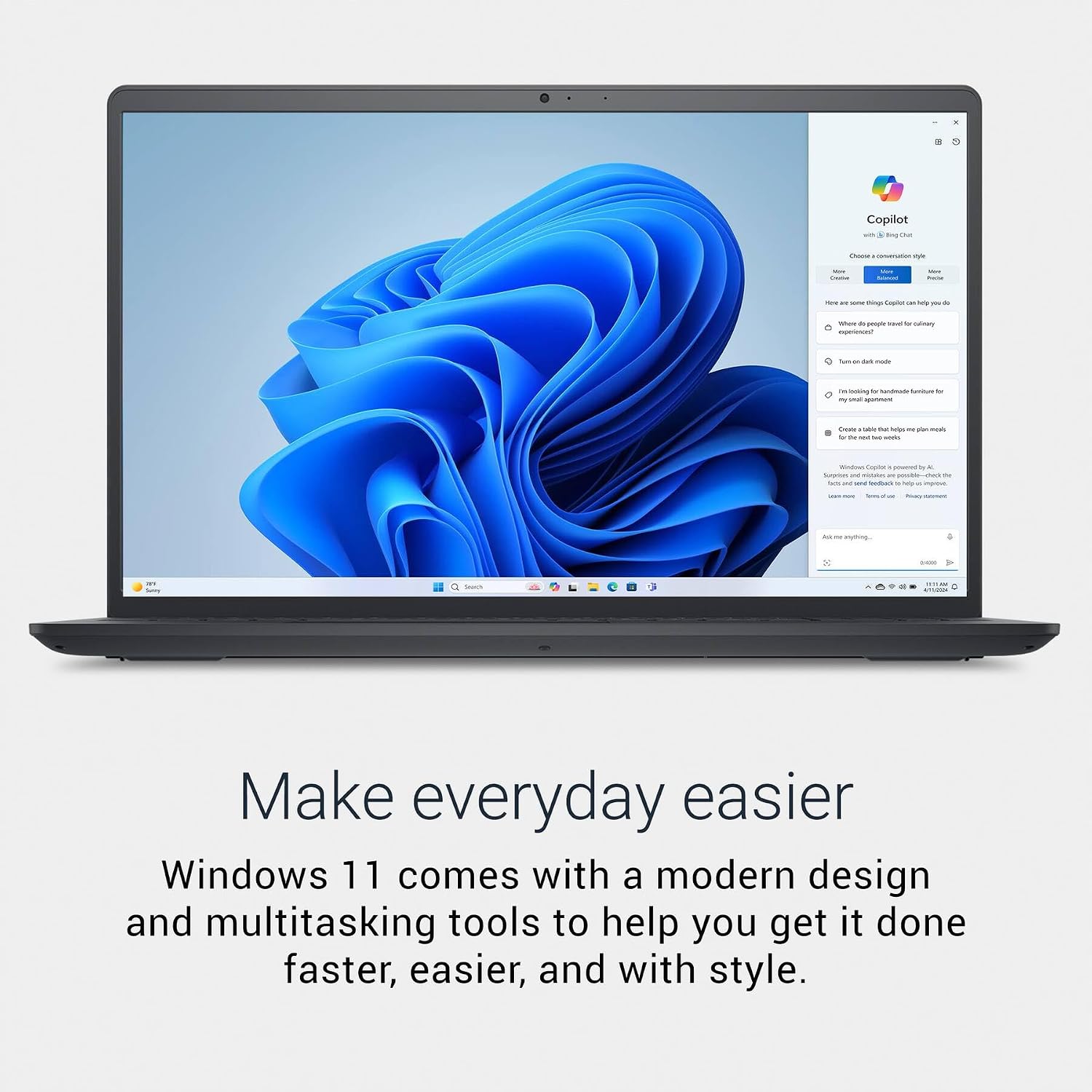 Dell 15 Laptop Touchscreen DC15250, Intel 13th Gen i7-1355U(10-Core), 15.6-inch FHD Anti-Glare Display, 32GB RAM, 1TB SSD, Intel UHD Graphics, Windows 11 Pro, Wi-Fi 6, Long Battery Life