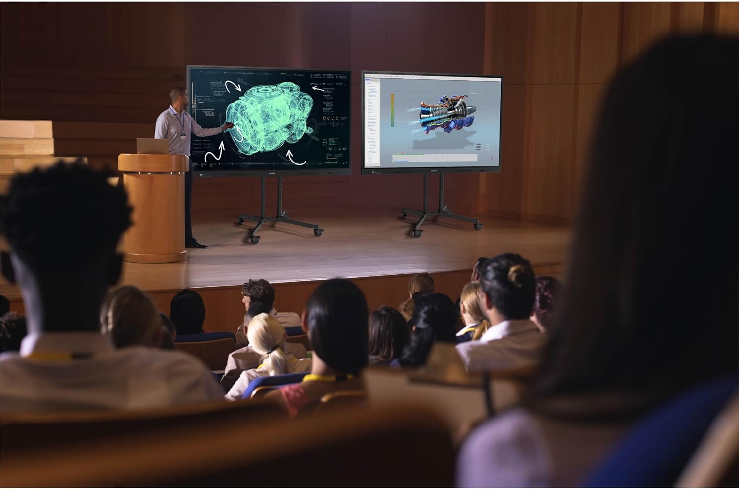 SAMSUNG 86' Interactive Display Whiteboard WAF Series, Compatible with Android™ Devices, EDLA Certified, OPS Slot, Smart Wireless Sharing, LH86WAFWLGCXZA