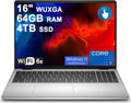 Dell 16 Laptop 16' WUXGA Comfortview Touchscreen Intel 10-core Core 7 150U 64GB DDR5 4TB SSD Backlit Fingerprint WiFi6E FHD Camera ExpressCharge for Creator Business Professional Win11Pro