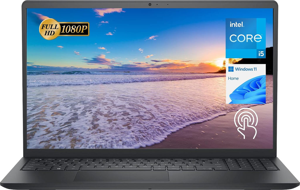 Dell 2022 Inspiron 15 3511 Laptop, 15.6' FHD Touchscreen, Intel Core i5-1035G1, 16GB RAM, 512GB PCIe NVMe M.2 SSD, SD Card Reader, Webcam, HDMI, WiFi, Windows 11 Home, Black