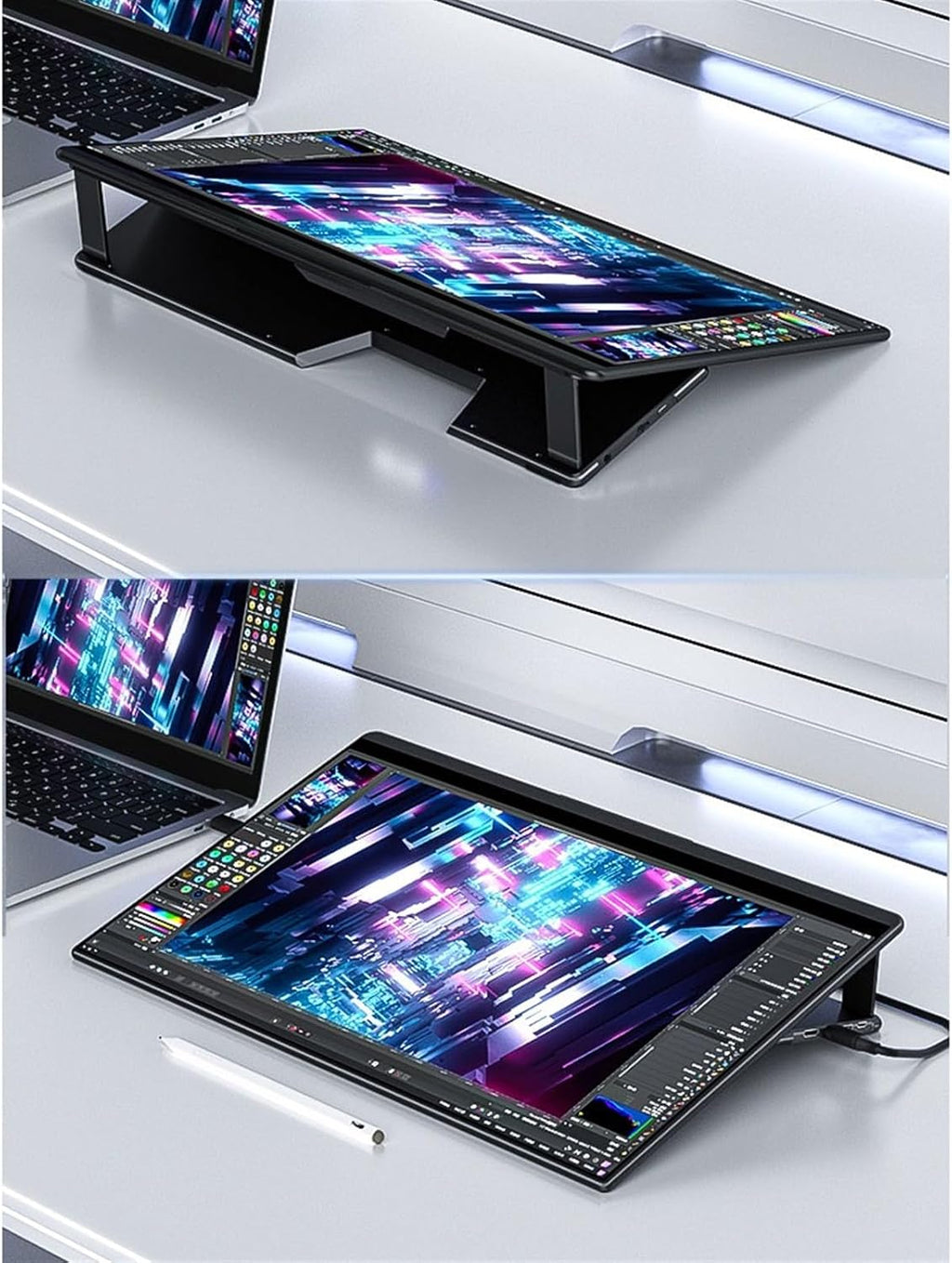 Portable Monitor for Laptop 15.6-inch IPS 2K 144HZ Cell Phone External Screen Multifunctional Touch Secondary Laptop Expansion Gaming Machine Monitor Portable Gaming Monitor