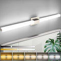 Brushed Nickel Bathroom Vanity Light - 48 Inch Extra Long Modern LED Vanity Light Bar IP44 Rust-Resistant 5CCT