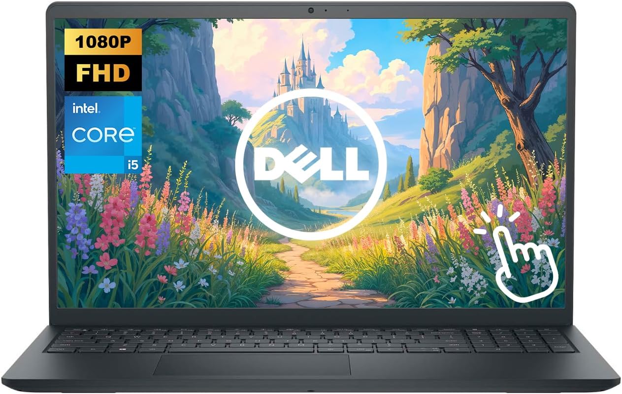 Dell Inspiron 15' Touchscreen Laptop Computer, 64GB RAM 2.5TB Storage (2TB SSD+512GB SD Card), Intel Core i5-1334U, FHD 1920 x 1080 IPS Display, Windows 11, Black
