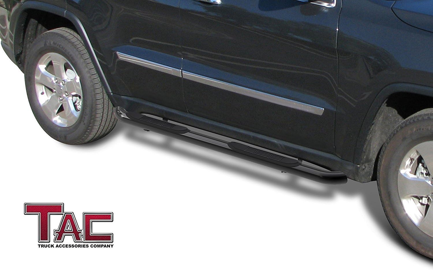 TAC Side Steps Compatible with 2005-2023 Toyota Tacoma Access Cab 3 inches Black Side Bars Nerf Bars Step Rails Running Boards Off Road Automotive Exterior Accessories (2 Pieces Running Boards)
