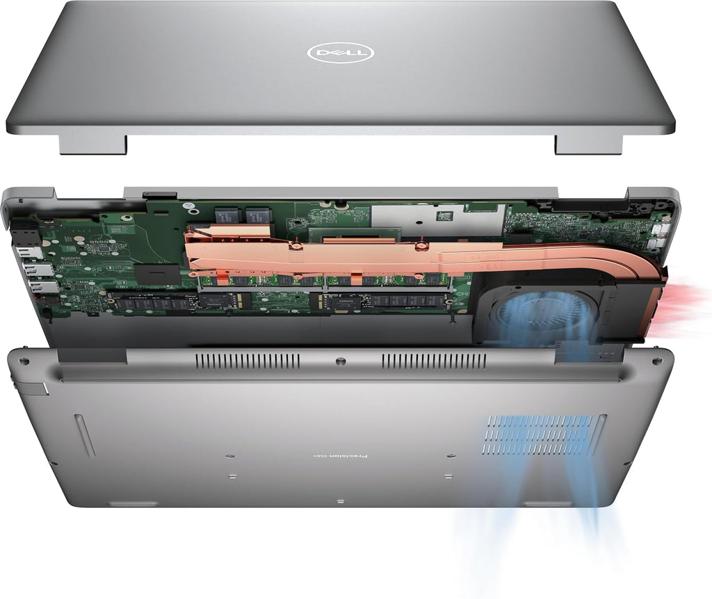 Dell Precision 3571 3000 Mobile Workstation (15.6' FHD, Intel 14-Core i7-12800H, 32GB DDR5 RAM, 1TB SSD, NVIDIA T600) Business Laptop, Backlit Keyboard, Webcam, Ethernet, Wi-Fi 6E, Win 11 Pro, Gray