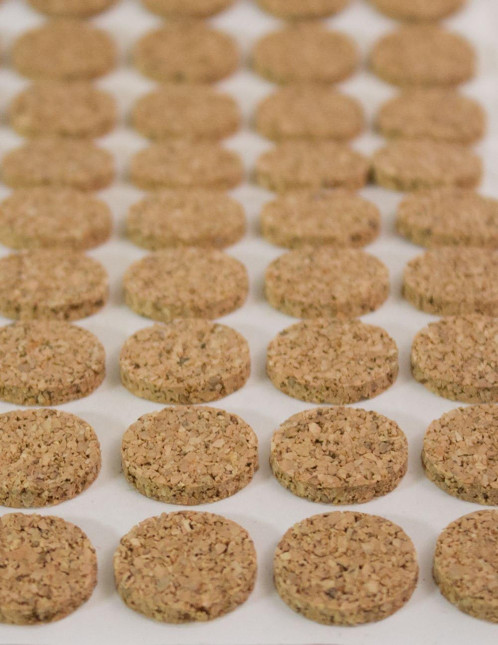 The Felt Store Adhesive Kiss Cut Cork Button Rolls - 1/8' Thick, 3/4' Dia, 3500 Pieces