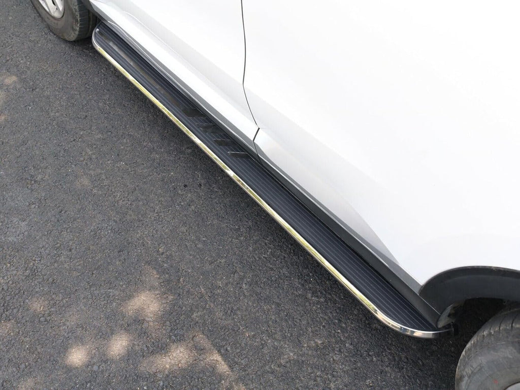 2pcs Aluminium Running Board Pedal Side Step for Toyota RAV4 2013 2014 2015 NerfBar Automotive Exterior Accessories (with Brackets)