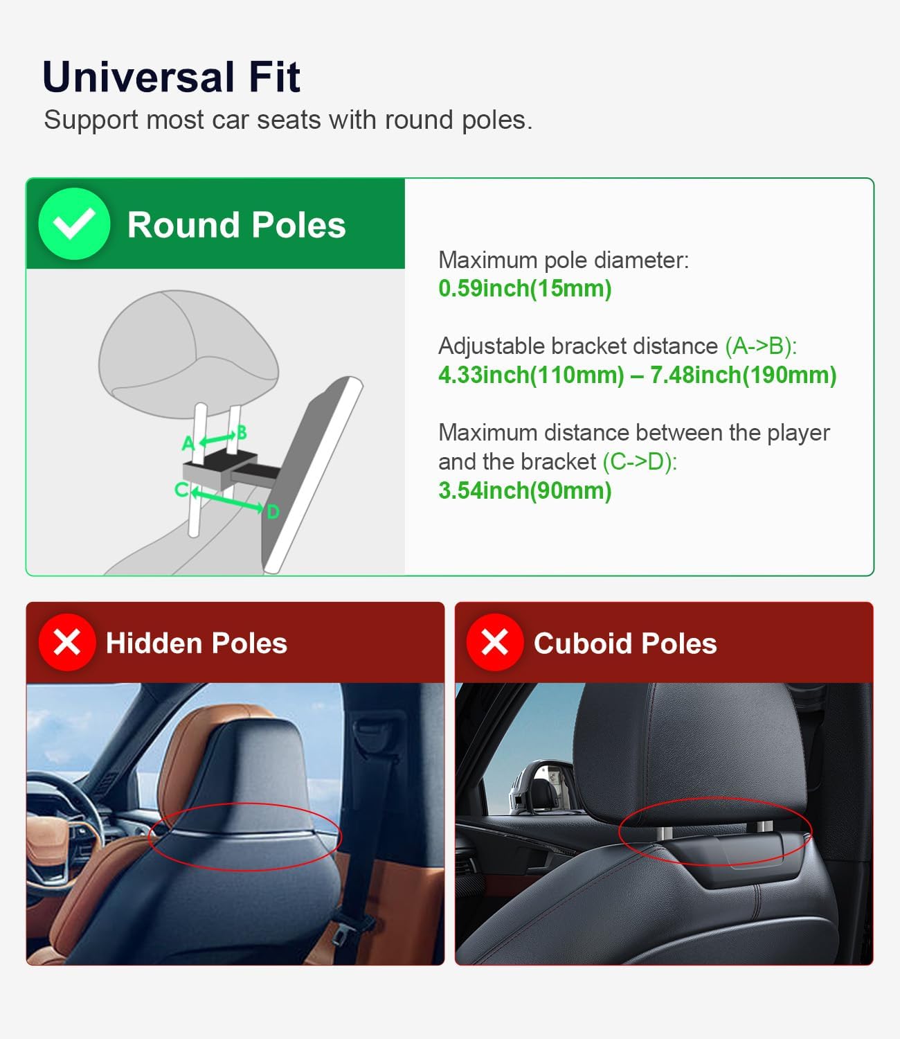 XTRONS 13.3 Inch 4K Video Player - 2G+32G Android Car TV Headrest Monitor Tablet for Back Seat with Wi-Fi and Bluetooth, IPS Touch Screen Support HDMI Screen Mirroring Mutual Control (2PCS+Headphones)