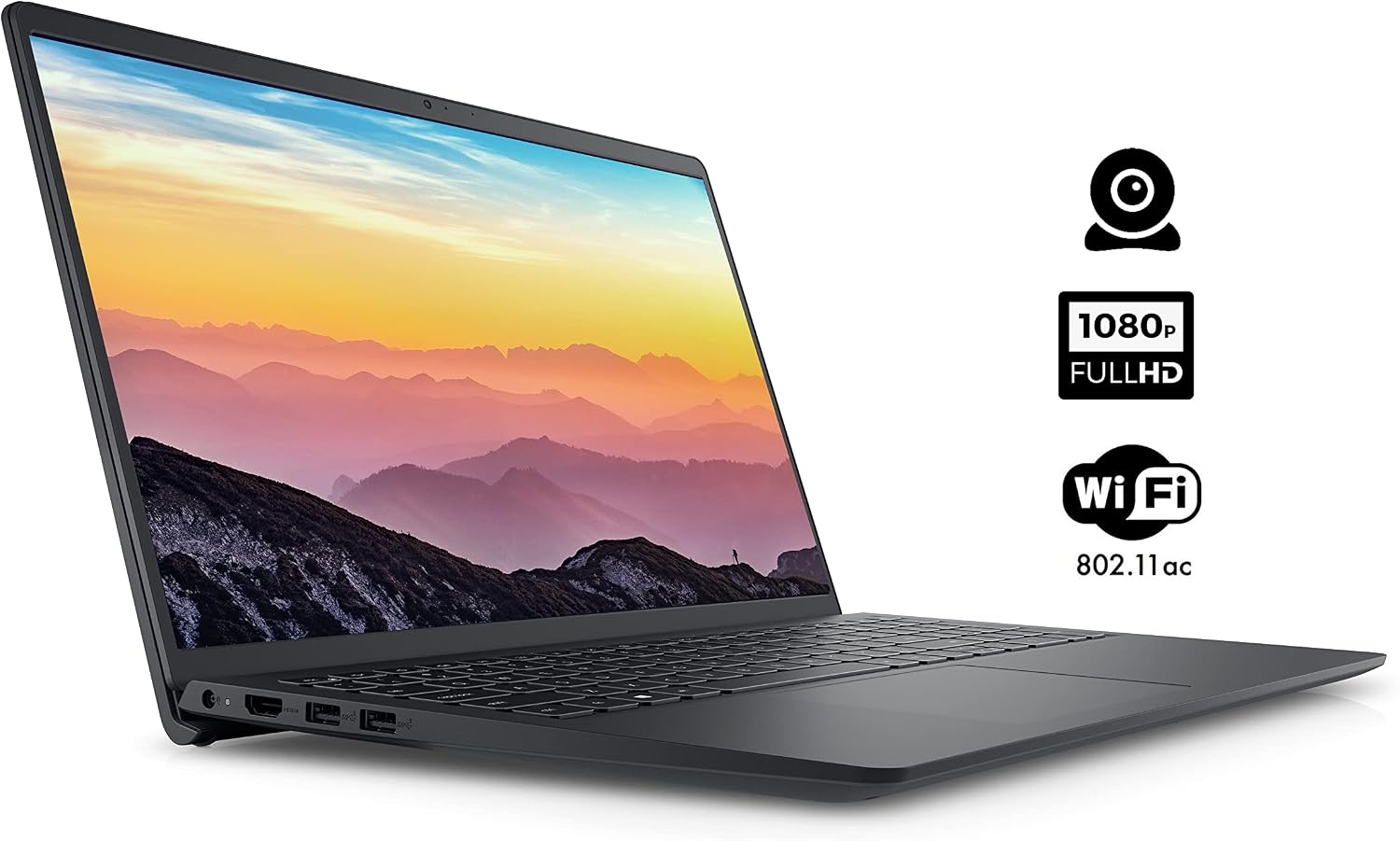 2022 Dell Inspiron 15 3511 Laptop, 15.6' FHD Touchscreen, Intel Core i5-1035G1 Processor, 16GB DDR4 RAM, 2TB PCIe SSD, Wi-Fi, Webcam, HDMI, Windows 11 Home, Black (Renewed)