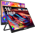 InnoView Portable Monitor 15.6' +16' Portable Monitor for Laptop with Protective Sleeve Built-in 90° Adjustable Stand USB C HDMI Ultra-Slim Portable Laptop Monitor for MacBook Phone PS4/5 Xbox Switch