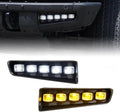 LED Fog Lights Compatible with Ford Bronco 2021-2026 Accessories | 2/4 Door, Modular Bumper, Sequential LED, Switchback DRL Turn Signal Lamps, White/Amber Light, 2PCS