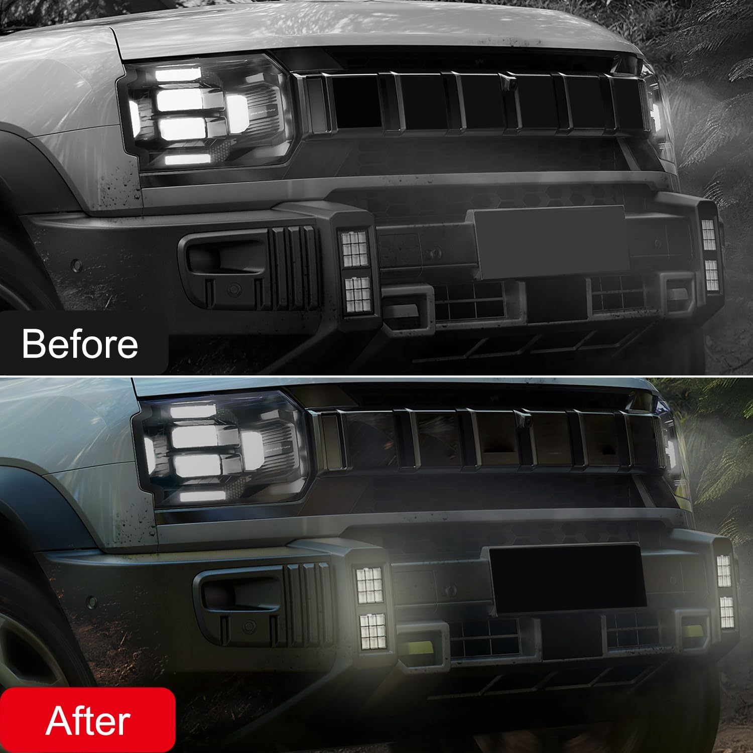 HIGH FLYING for Chery Jetour T2, Travellar 2023 2024 2025 Car Exterior Accessories Front LED Fog Light DRL Daytime Running Lights 2pcs (DRL Standard Style)