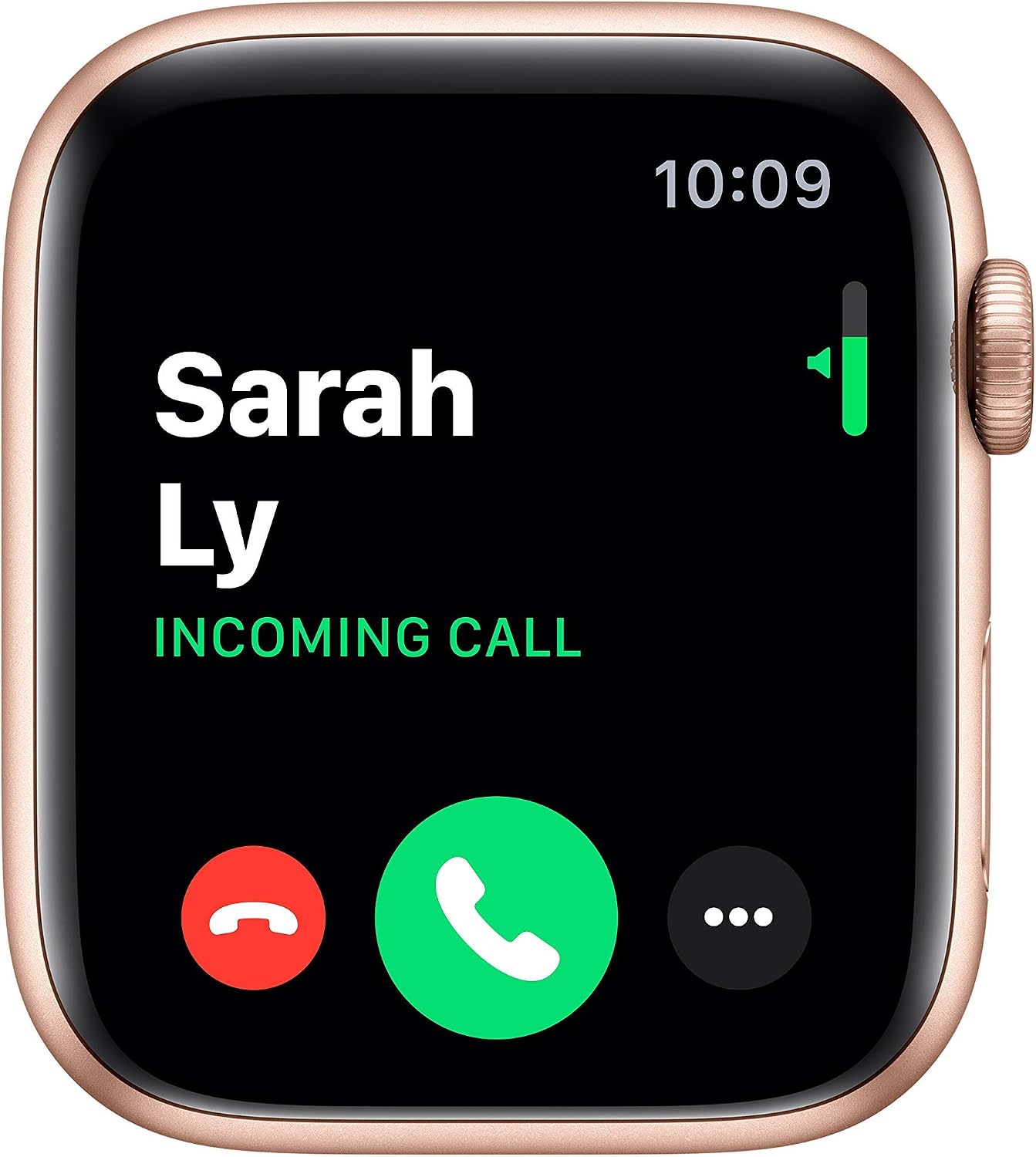 Apple Watch Series 5 (GPS, 44MM) - Gold Aluminum Case with Pink Sand Sport Band (Renewed)