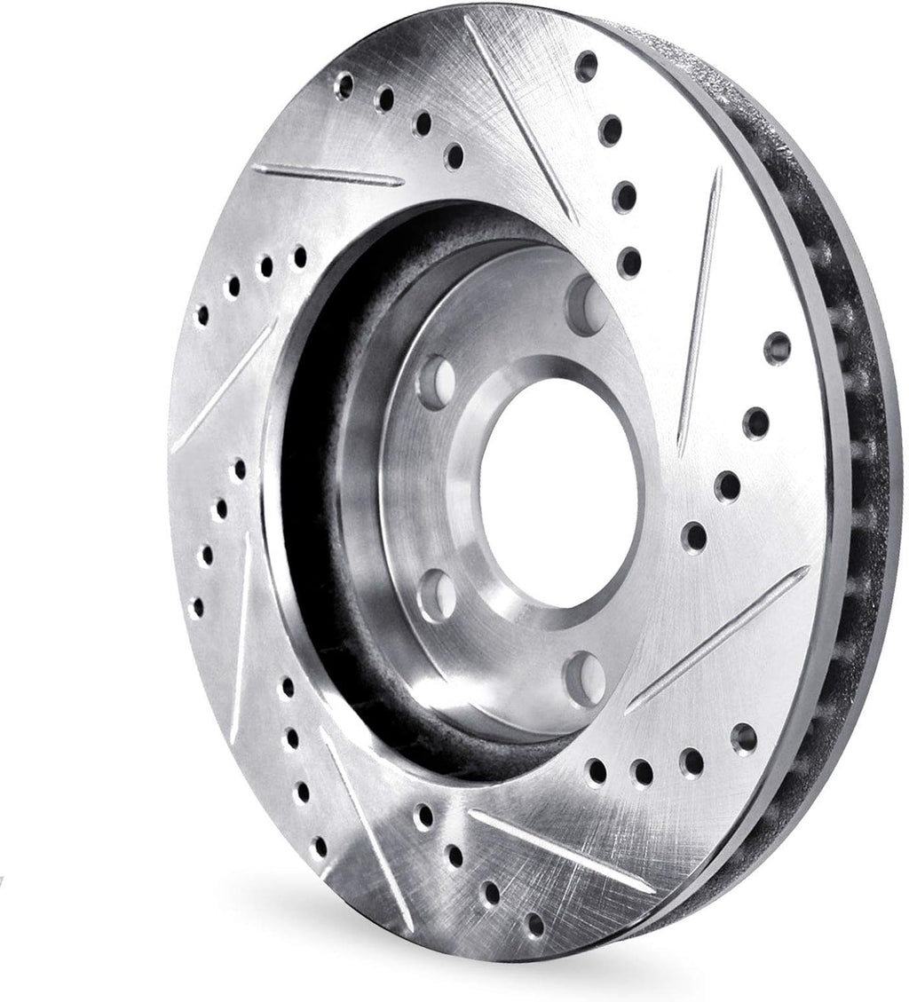 R1 Concepts Front Brakes and Rotors| Automotive Replacement Brake Kits| Front Semi-Metallic Brake Pads and Rotors Kit| Fits 2007 Acura CSX, 2002-2006 Acura RSX, 2006-2011 Honda Civic